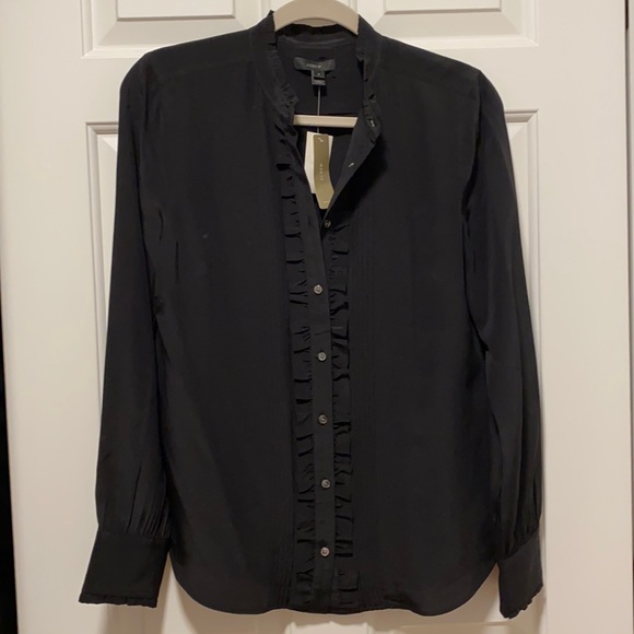 J. Crew Tops - Jcrew Silk Blouse, Black, 6